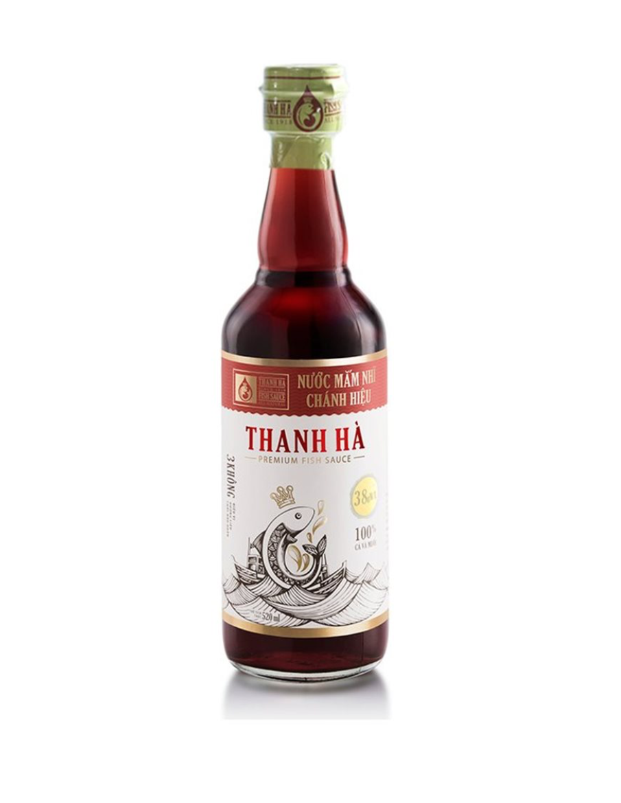 Thanh Ha Premium Fish Sauce 38n - Nuoc Mam Nhi 38 Do Dam 520ml - A Chau 