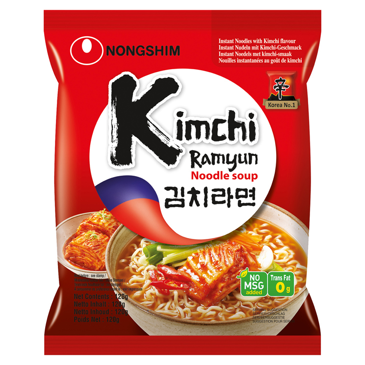 Nongshim kimchi Ramyun in confezione da 120g