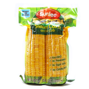 Sunlee Sweet Corn on the Cob 450g